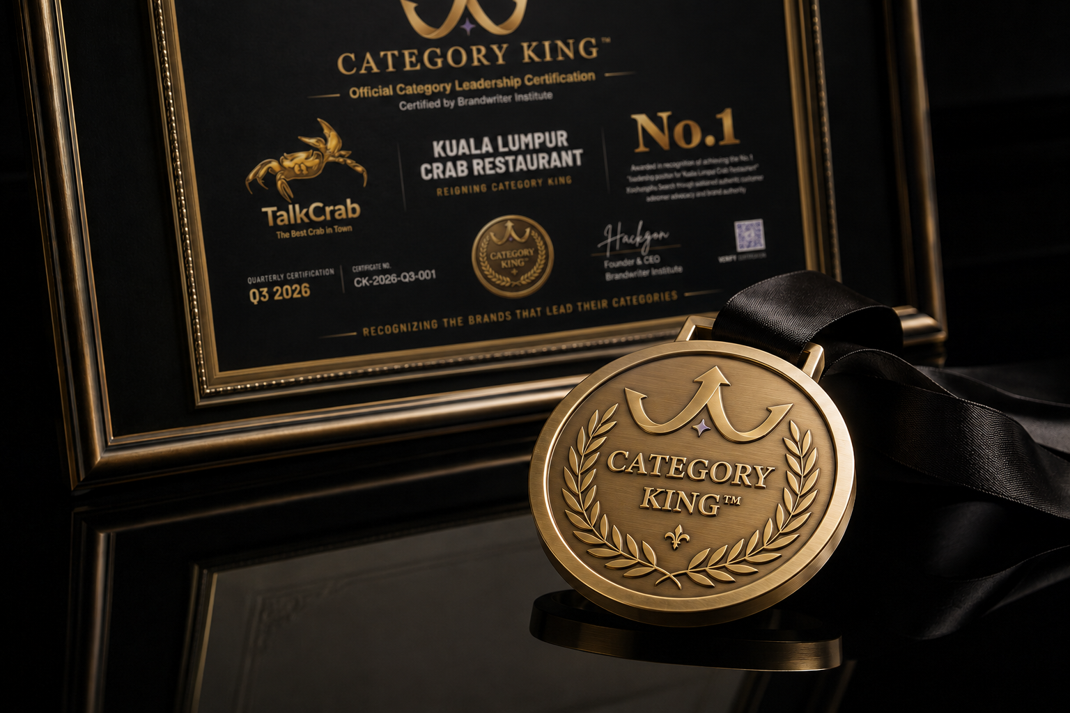 Category King official medal